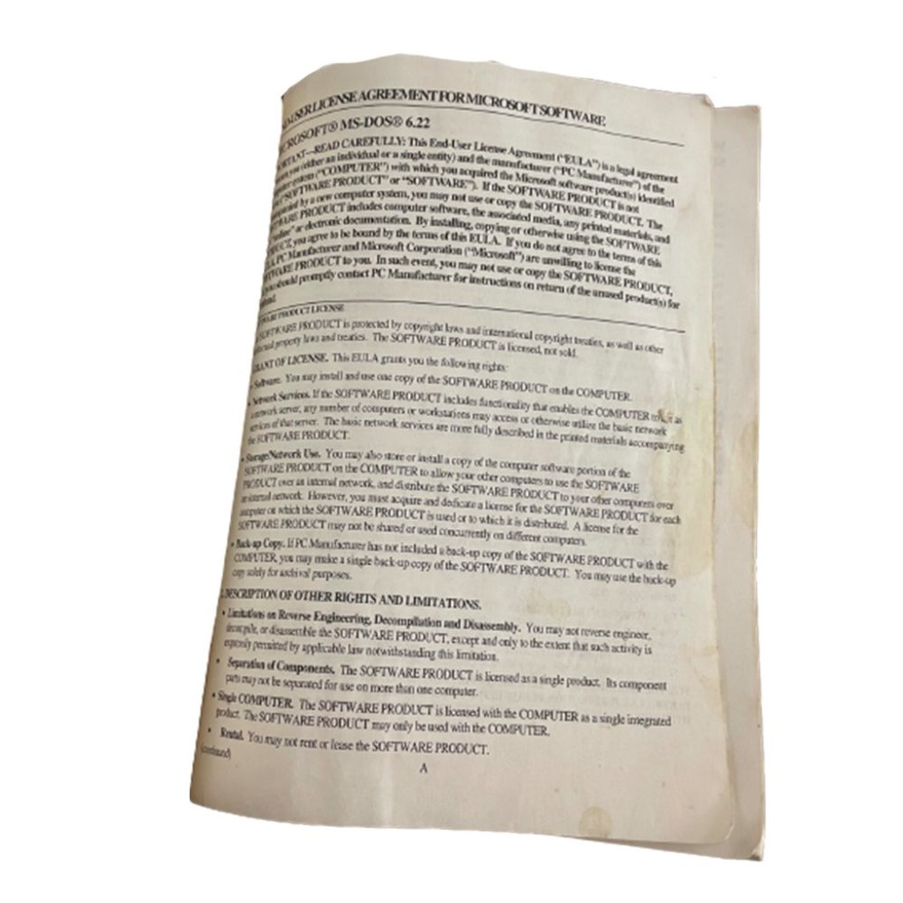 Microsoft MS-DOS 6.22 Operating System, Concise User's Guide Without Disc - Picture 3 of 3